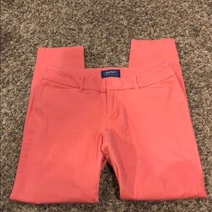 Coral Old Navy Pixie mid rise pants
